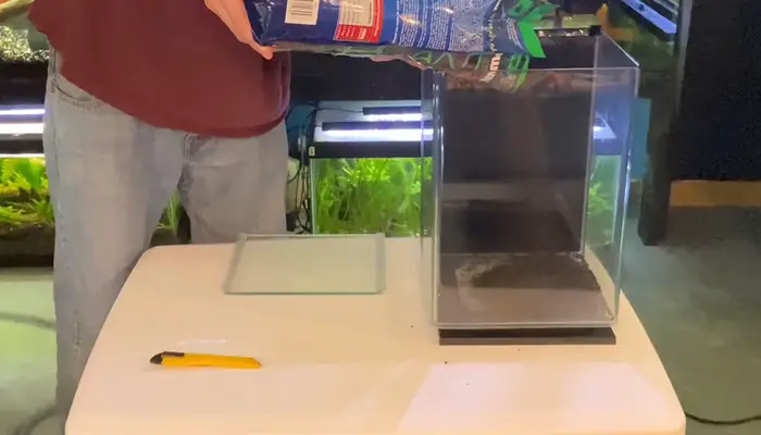 Put Fluval Stratum in Aquarium