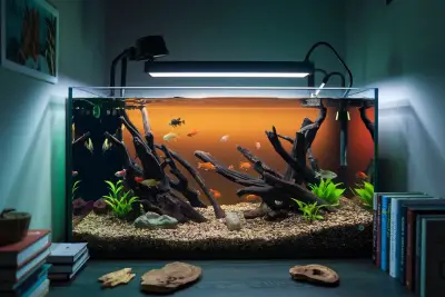 Minimalist Blackwater Aquarium