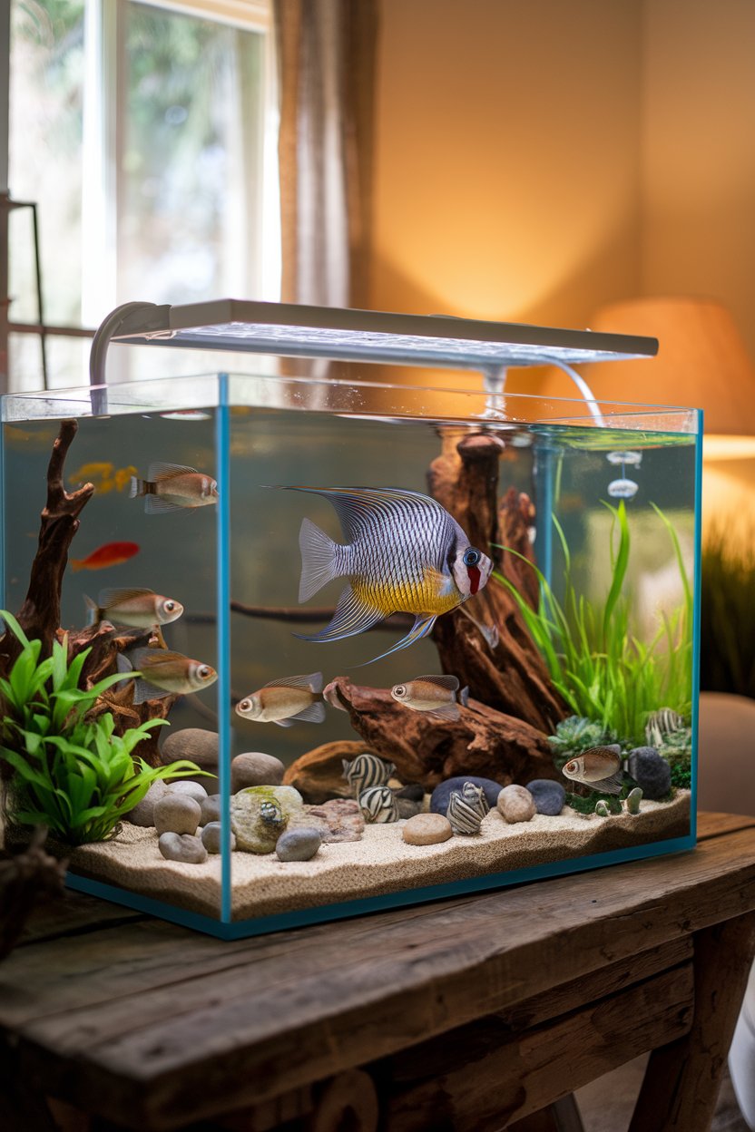 Angelfish with Dither Fish
