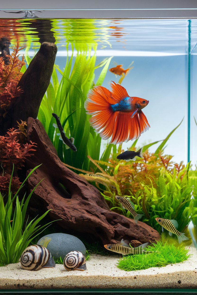 Betta and Tank Mates Setup