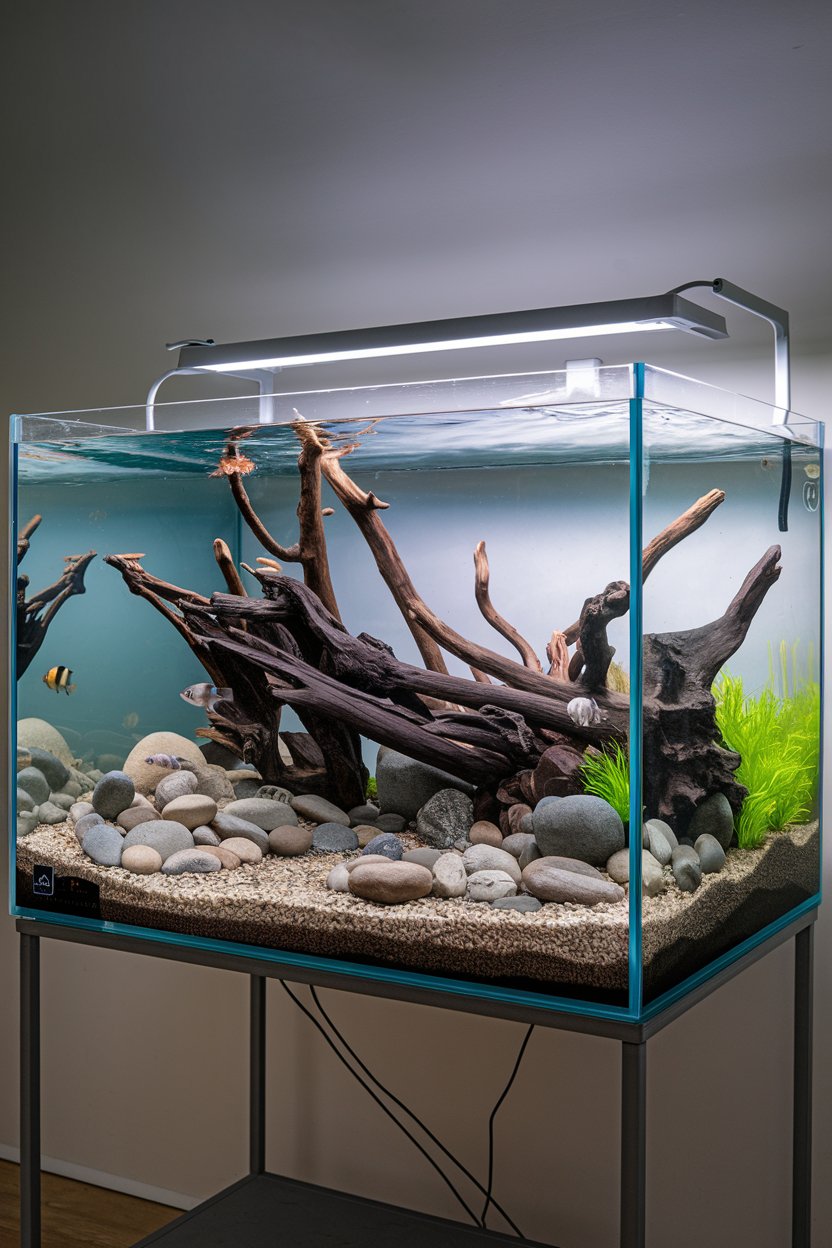 Driftwood and Rocks