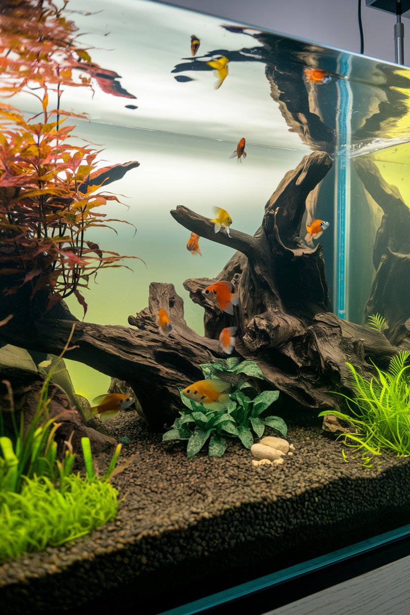 Minimalist Blackwater Aquarium