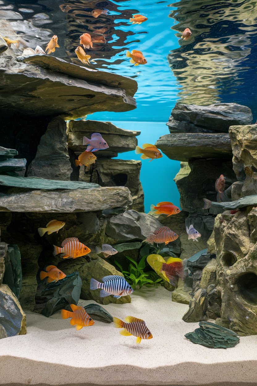 Rock Garden Cichlid Tank